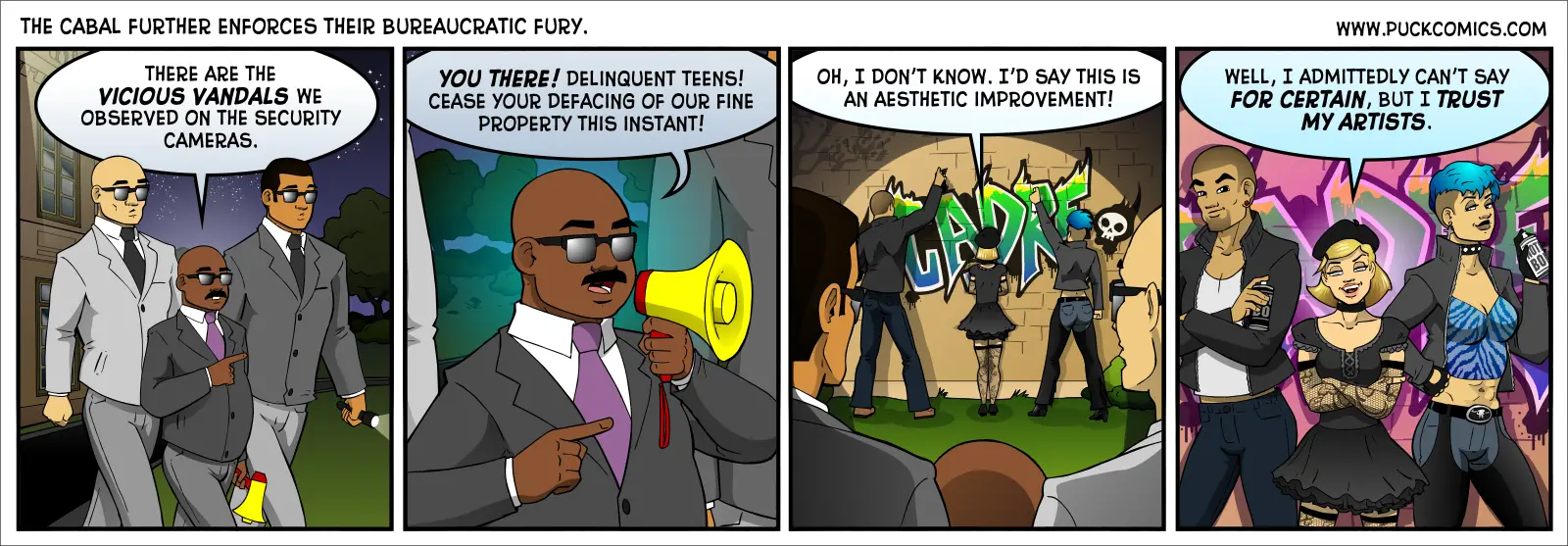 If Garfield is allowed to make a 'Mondays' joke almost once a week for over four decades, I am allowed to repeatedly have Hannah make blind jokes every once in a while. I hope.